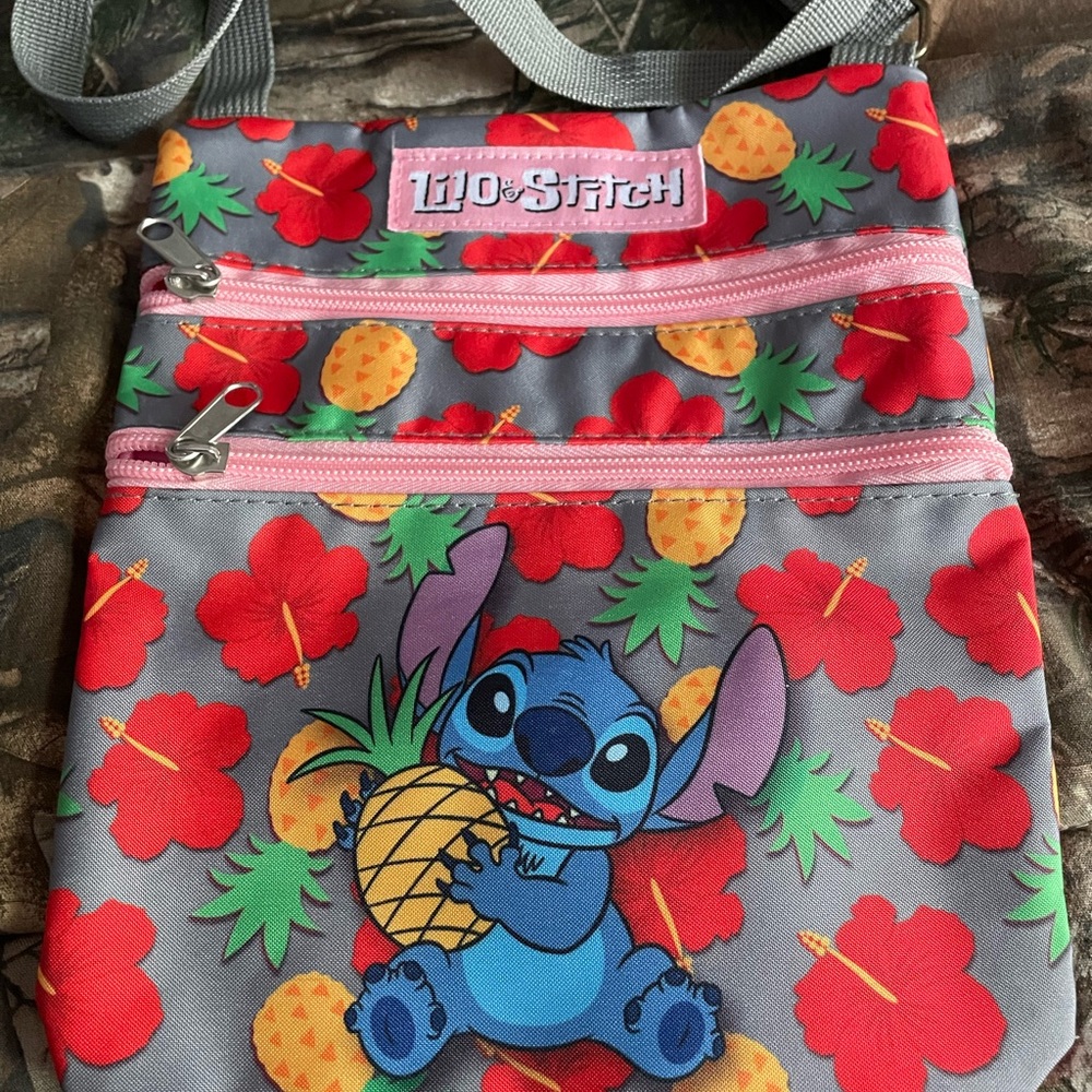 Disney Lilo & Stitch Crossbody Bag - Red and Gray NWOT